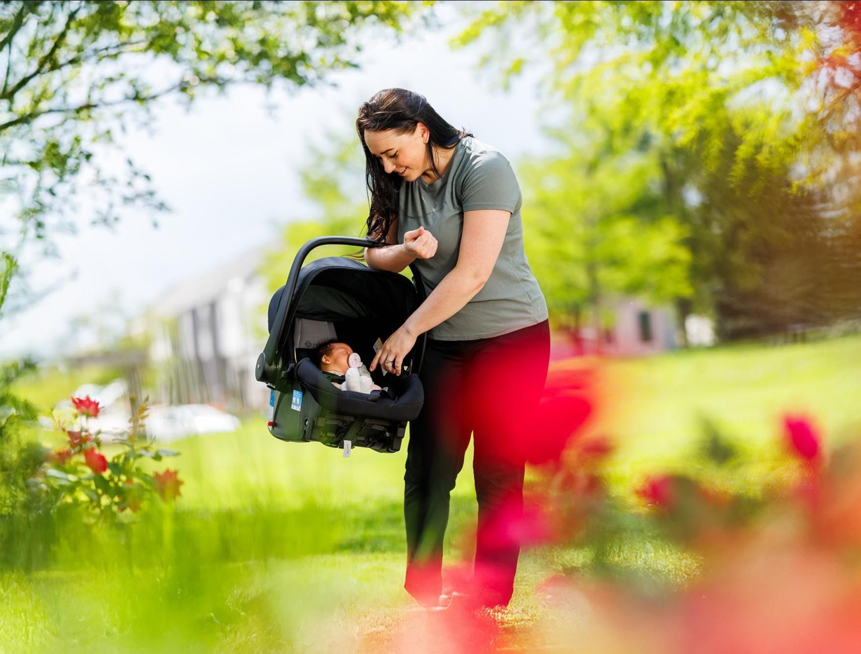 Woman Standing with her child